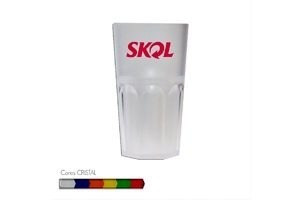 Copo Roma Cristal Personalizável 400ml - Plástico