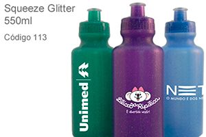 Squeeze Glitter 550ml - Plástico