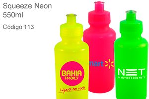 Squeeze Neon 550ml - Plástico