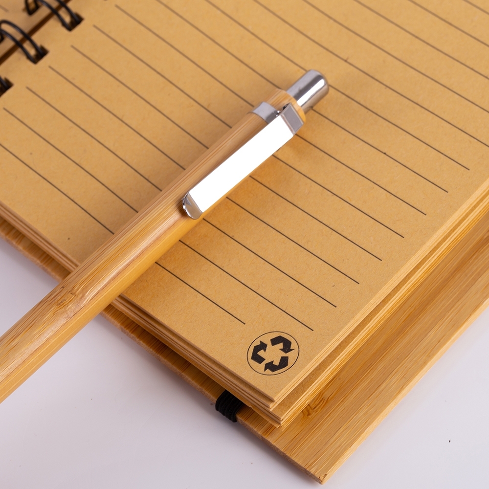 Caderno Ecológico com Caneta