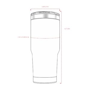 Copo Inox Parede Dupla 550ml