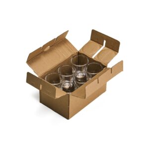 Kit Copo Vidro 30ml 6 Peças